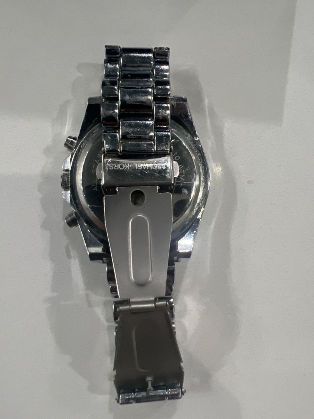 Silver stainless steel Michael Kors watch - Picture 5 of 7